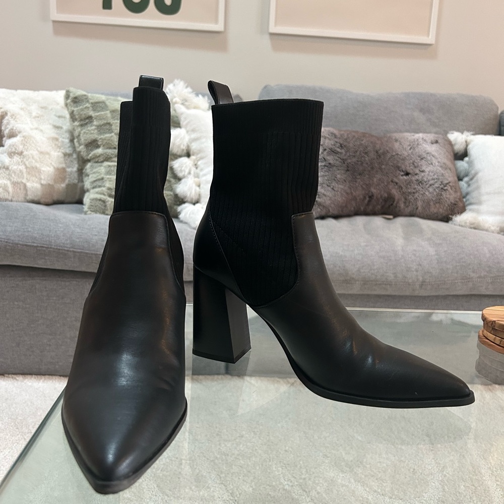 Nordstrom Black Boots; WORN TWICE